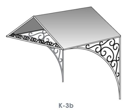 Козырек домиком (ковка)